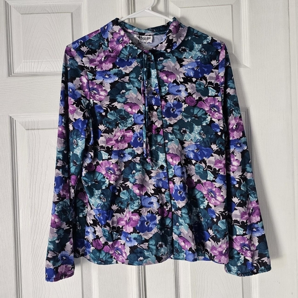 Whimsigoth floral blouse - Picture 1 of 3